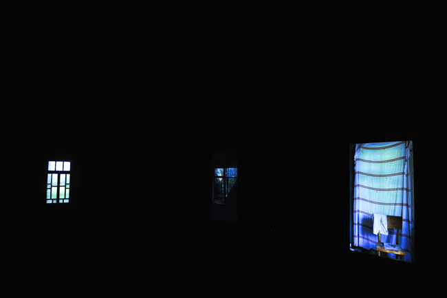 Kristaps Epners "Windows". Audio visual installation. 2016