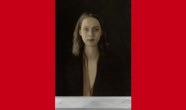 Patricija Jurkšaitytė, from the series National Portrait Gallery, 2015–2017, oil on canvas, 77x53cm. Photo: Vidmantas Ilčiukas