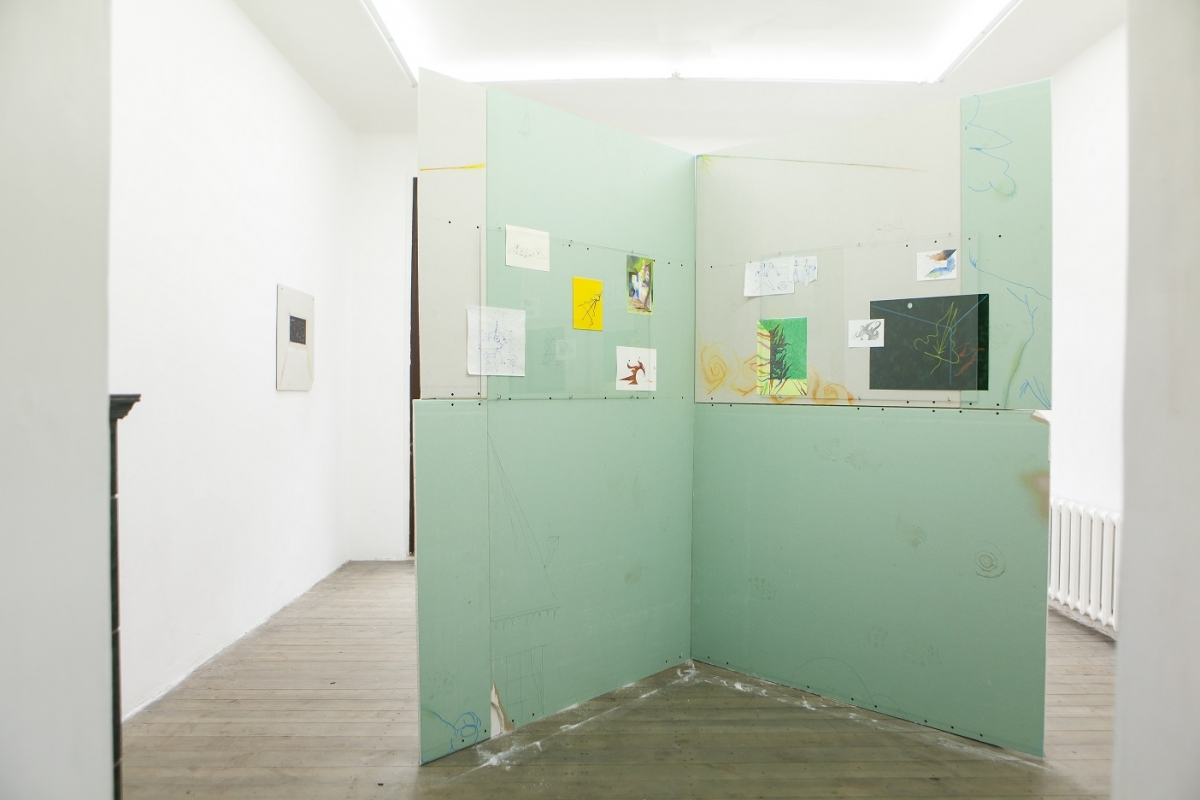 Mirak Jamal, - cornered -, installation view, 427 Gallery, Riga, 2017