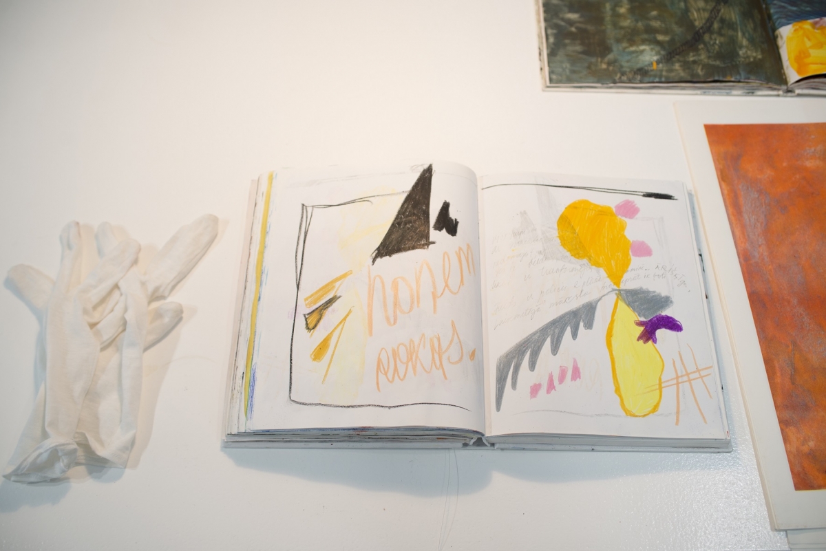 Inga Meldere. Sketch Albums. Tempera and oil on paper. 2014–2017. Photo: Valdis Jansons