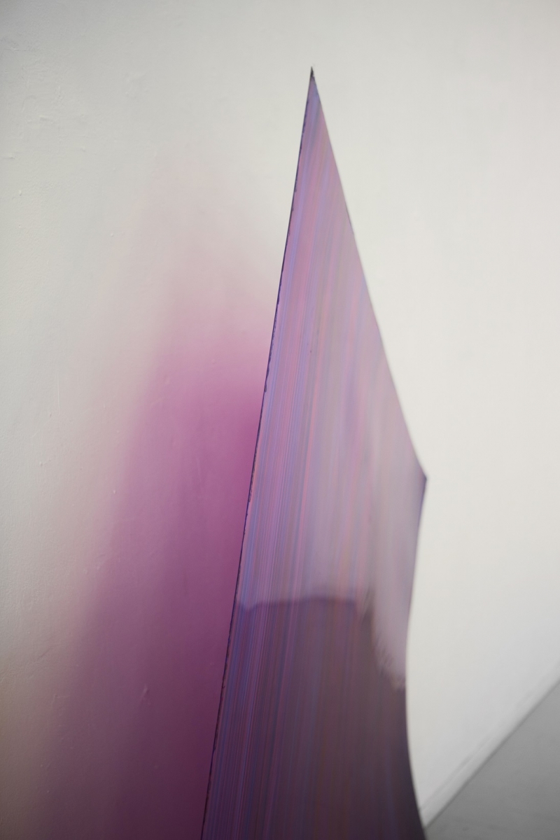 “Flexible painting”, acrylic and spray paint on pvc, 300x150 cm, 2017, detail
