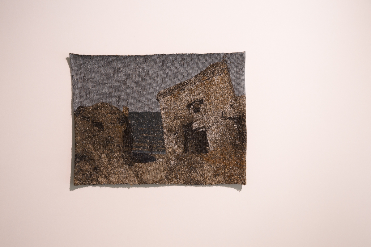 Ieva Epnere, Sea of Living Memories, wool, silk tapestry, 92 × 70 cm, 2016