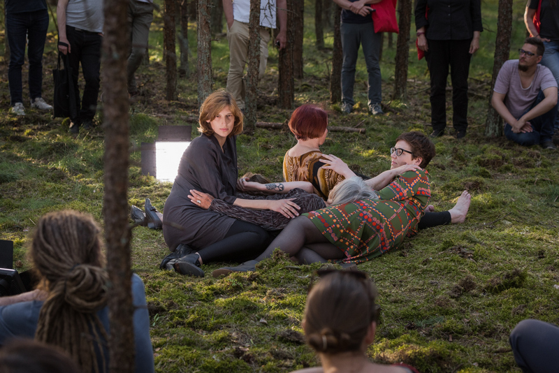 Performance A Play for the Parallels by Lina Lapelytė during 7th Inter-format Symposium, 2017. Photo by Andrej Vasilenko