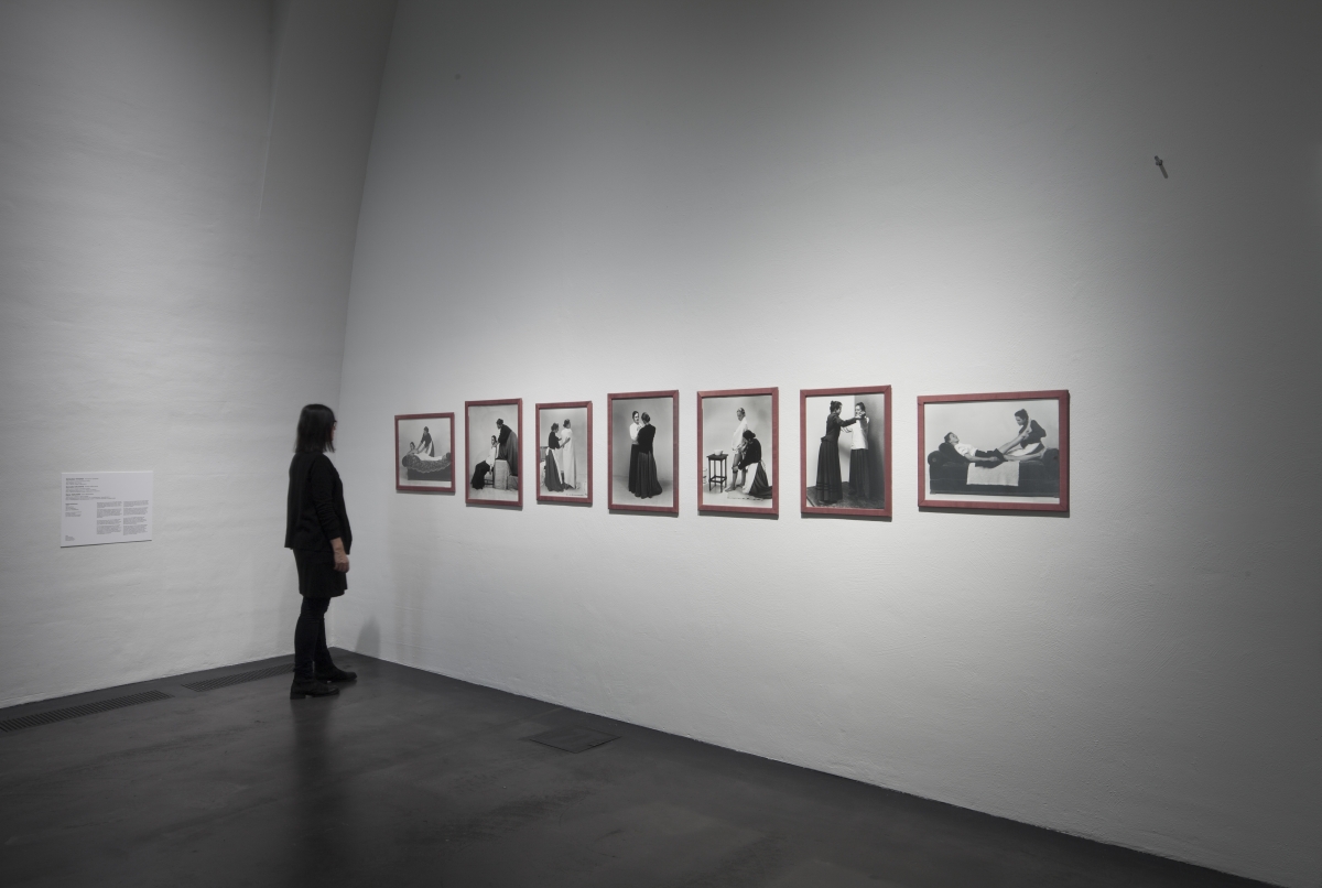 Gintautas Trimakas, Nomeda Urbonienė, Elena Valiukaitė, Two in Periphery, 1994, black-and-white photograph 46.50 cm x 69.00 cm, Collections, photo: Finnish National Gallery/Pirje Mykkänen 