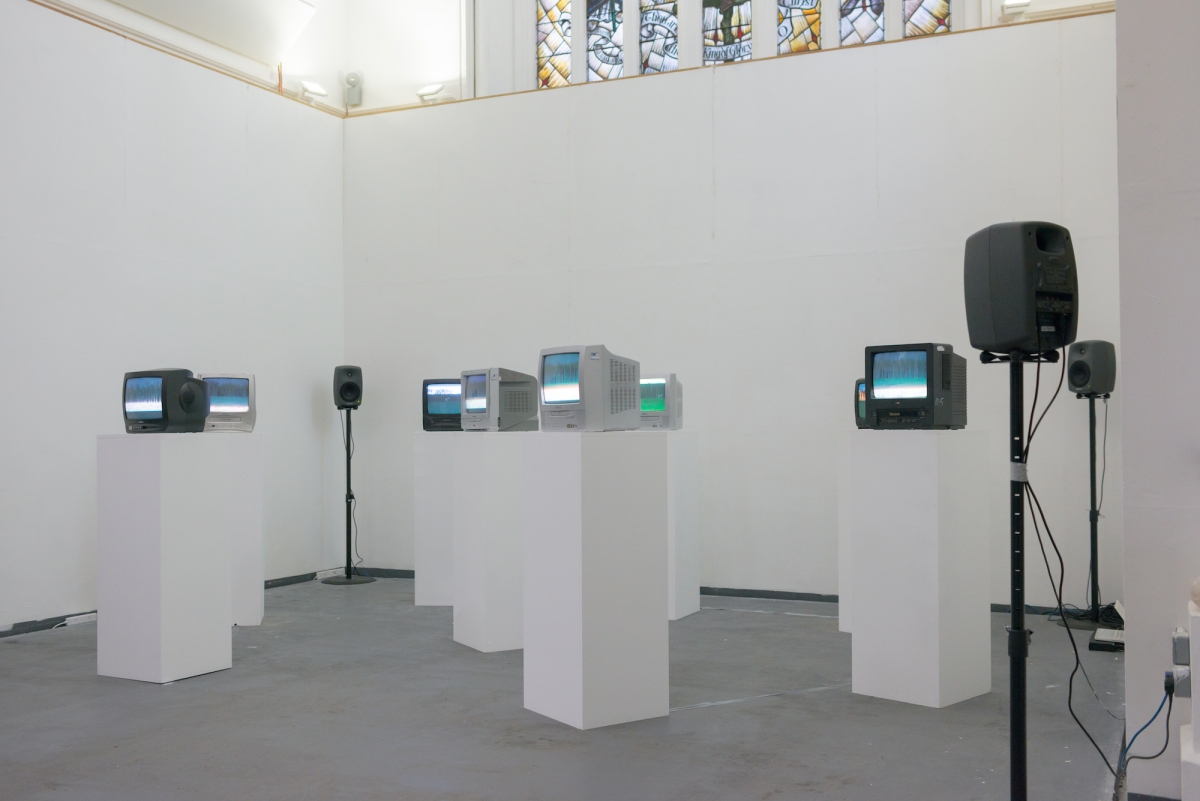 Sandra Kazlauskaitė, Airport, 2016, multi-channel audio & video installation, St. James Hatcham Gallery, London, photo from artist archive