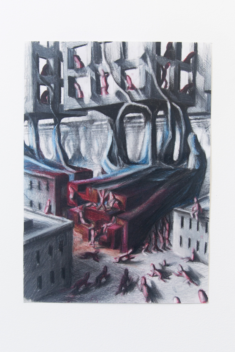Viktor Timofeev (∞A) / B, 2018 Coloured pencil on paper 13-3/4 x 9-3/4 inches