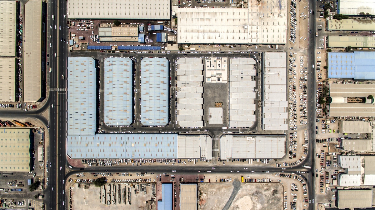 Aerial view of Alserkal Avenue. Photo: Alserkal Avenue