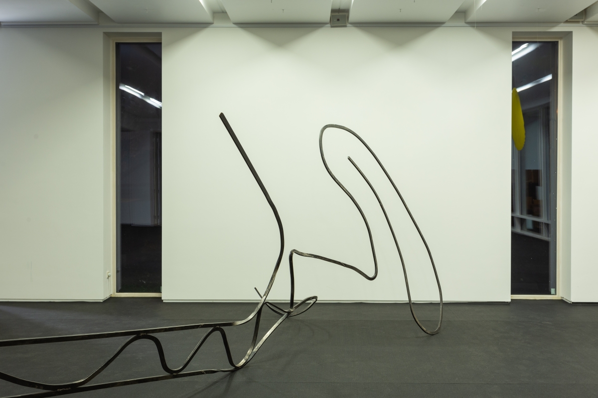 Rytis Urbanskas (1991, LT), Song of the siren (Sirenės daina), 2018, steel sculpture, variable dimensions. 