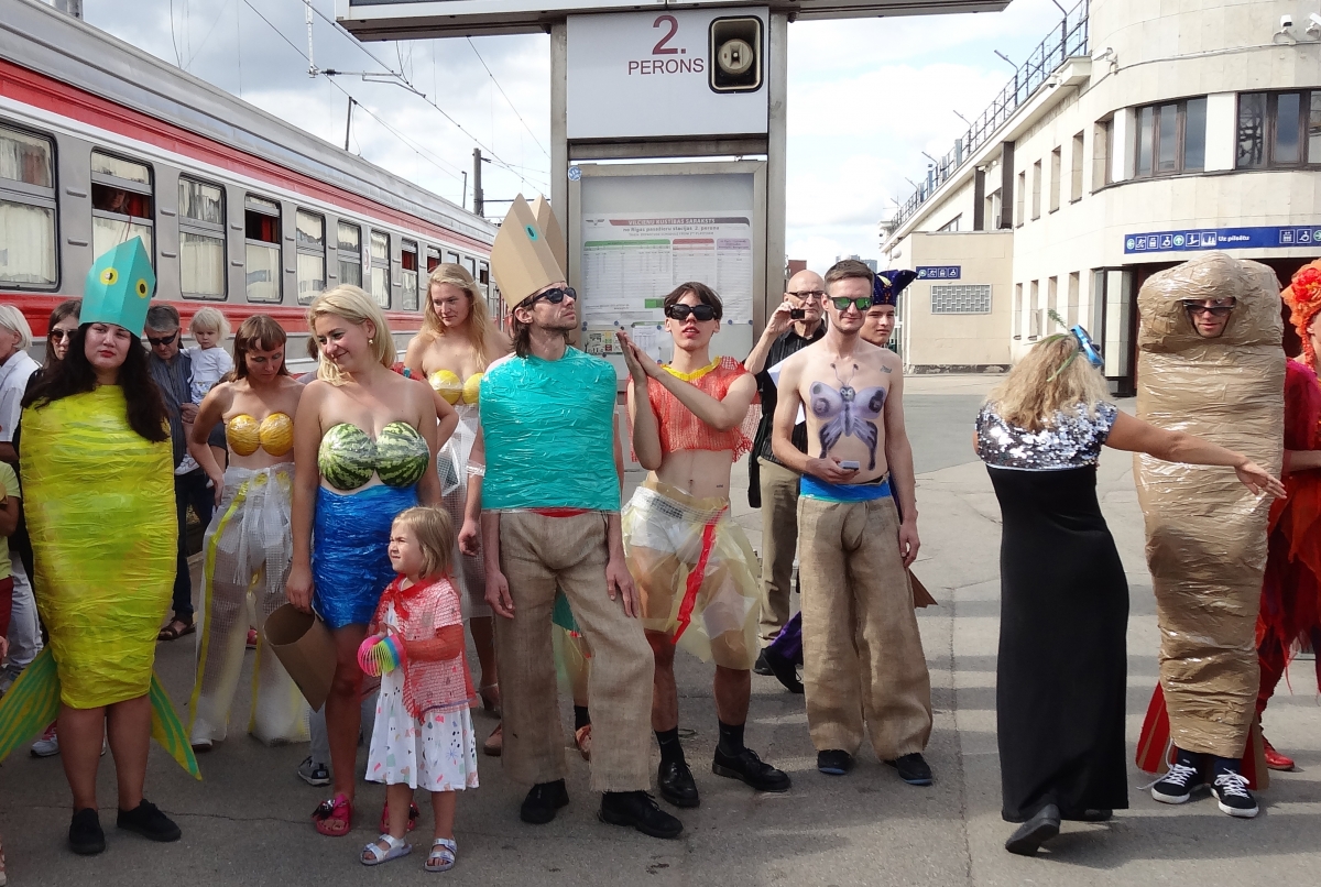 GolfClayderman fashion show "Exotic Fishes", Riga Central Station, 2018