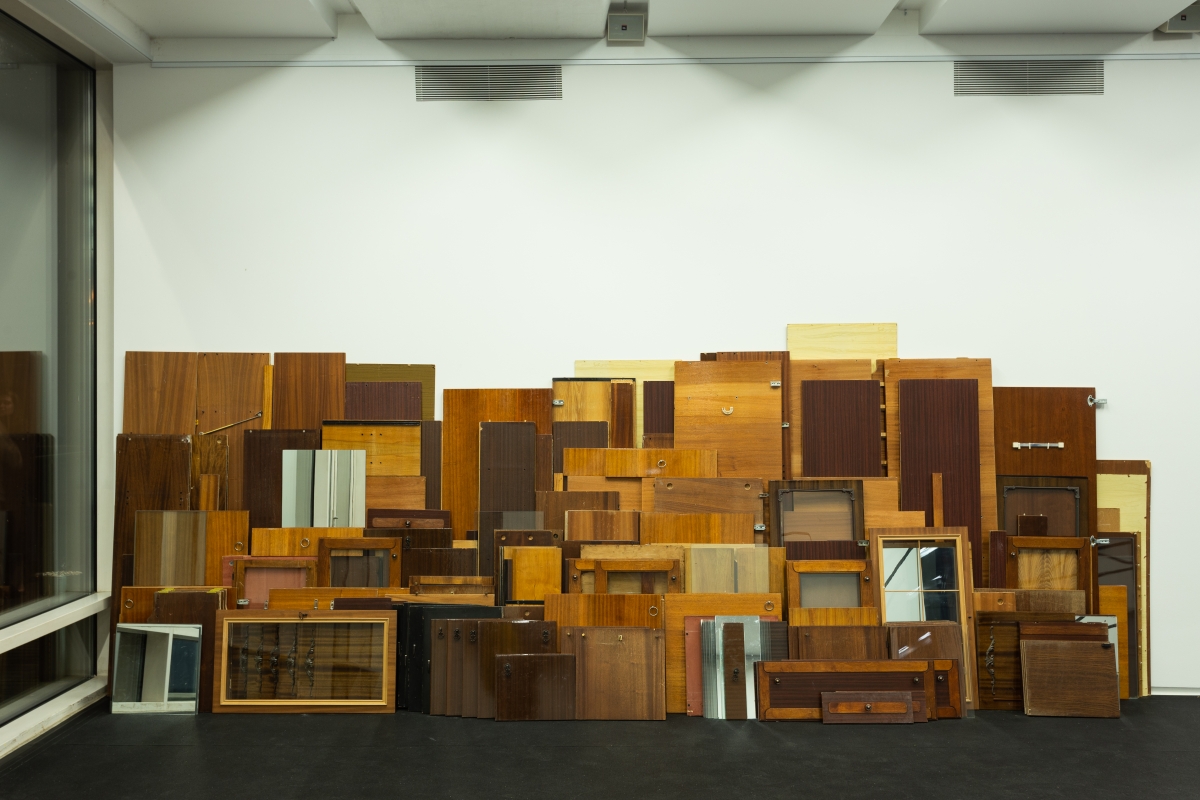 Vytautas Stakutis (1990, LT), Wall Unit, 2018, Mixed-media installation, variable dimensions. Project made with Julija Matulytė
