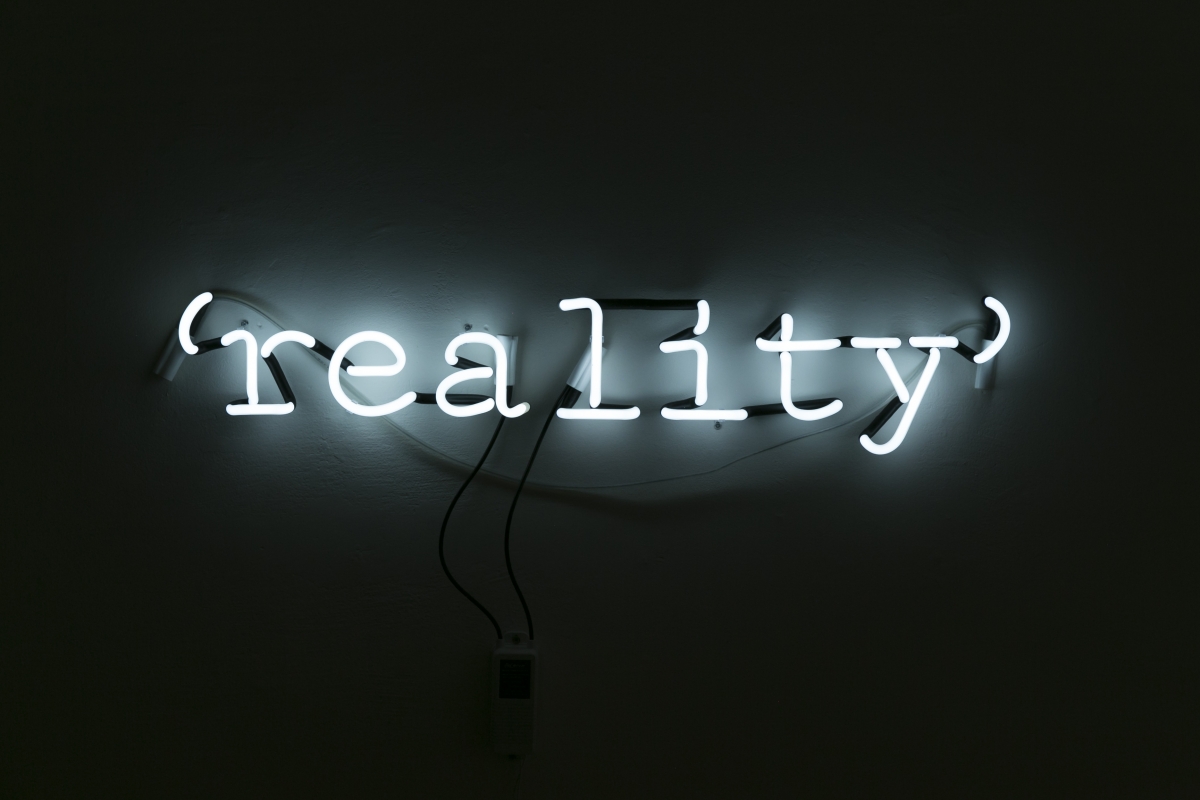 Jurgis Tarabilda 'reality'. 2018, neon, 19x95