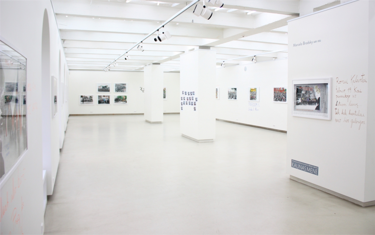 Marcelo Brodsky (AR / ES) "1968: The Fire of Ideas" exposition view, Kaunas photography gallery.