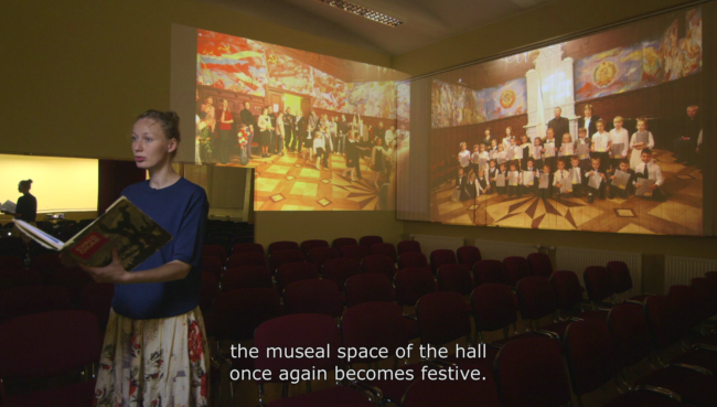 Kristina Norman ‘Festive Spaces’, 2016, video still. Courtesy of the artist
