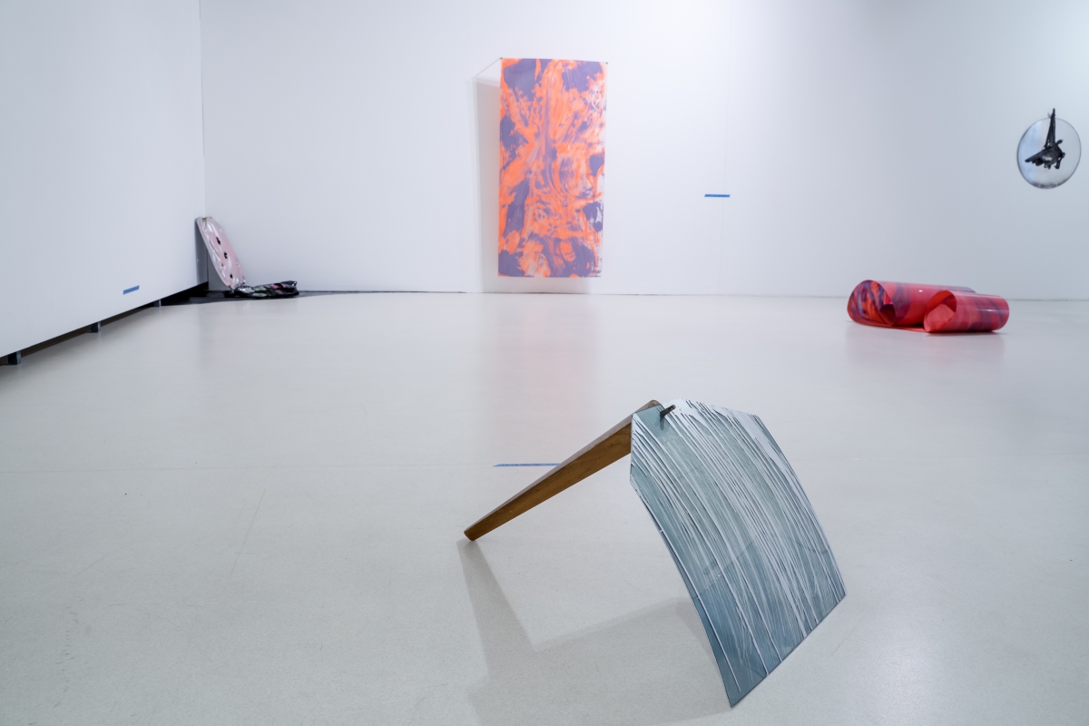  ‘Shifting brushstroke‘, exposition view, KCCC Exhibition Hall, Klaipėda, 2019