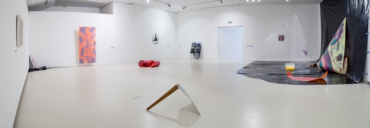 ‘Shifting brushstroke‘, exposition view, KCCC Exhibition Hall, Klaipėda, 2019