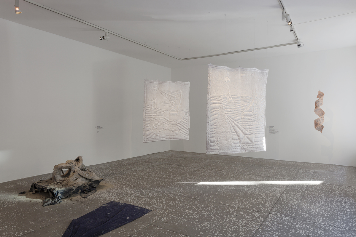 Her Legs, an Egg, Her Toil(e) and Blankets' curated by Keiu